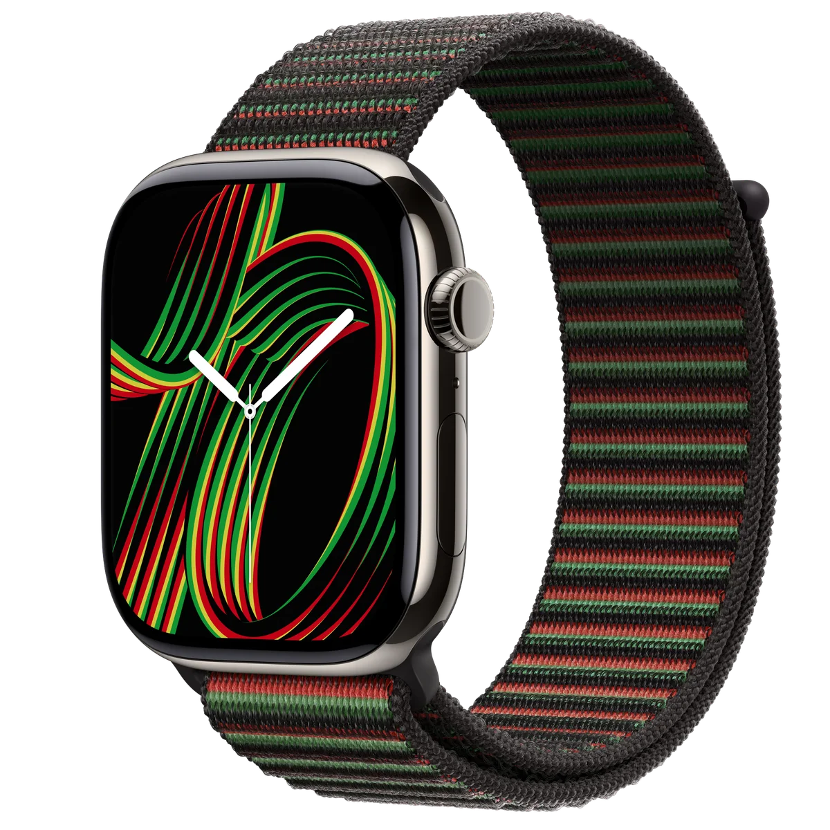 Apple Watch Series 11 46 mm — Naturel/Black Unity - Unity Rhythm