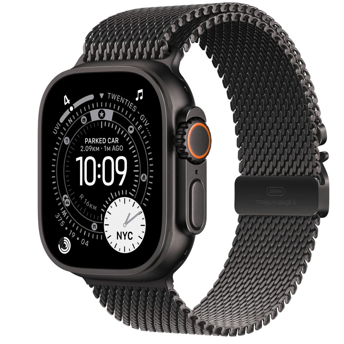 Apple Watch Ultra 3 49 mm — Zwart/Zwart
