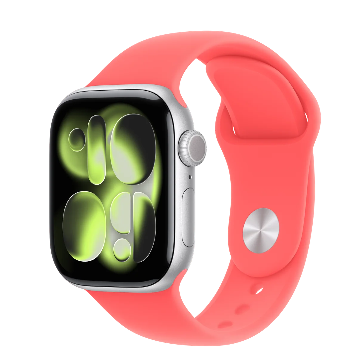 Apple Watch Series 11 42 mm — Zilver/Guaveroze