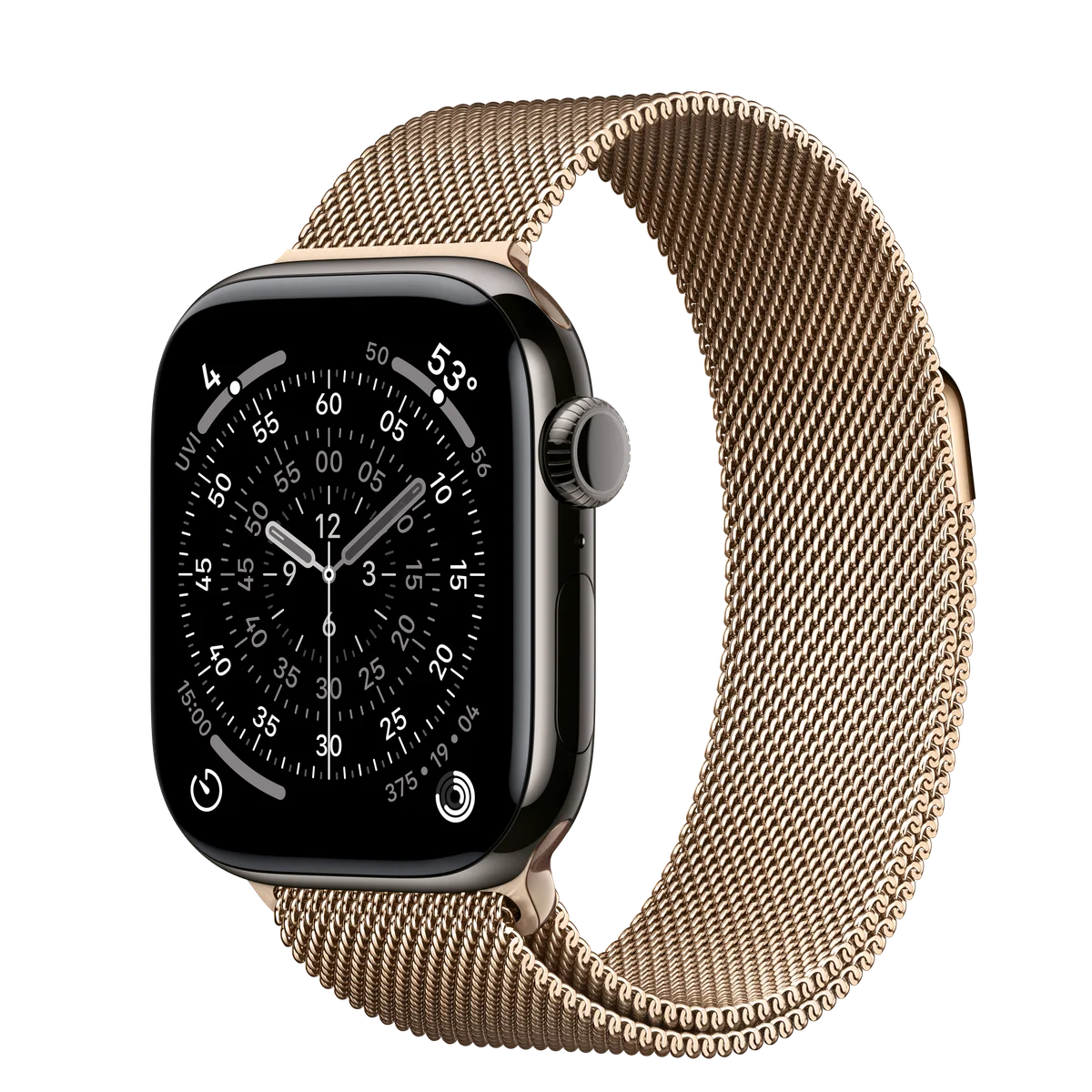 Apple Watch Series 11 42 mm — Leisteen/Goud