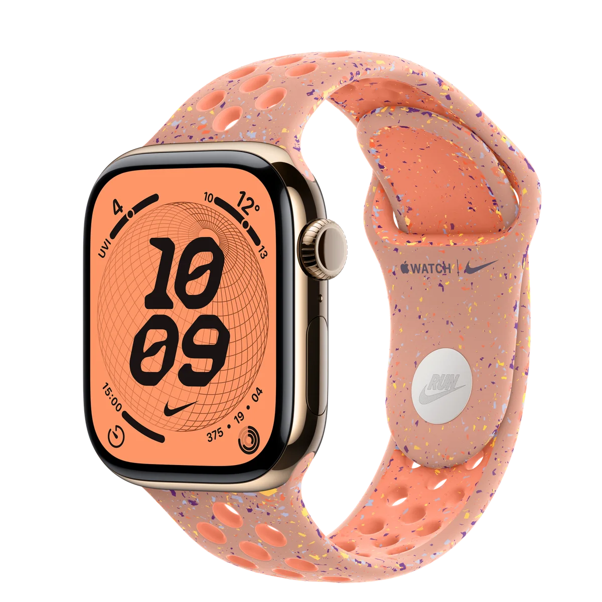 Apple Watch Series 11 42 mm — Goud/Alpenglow Pink