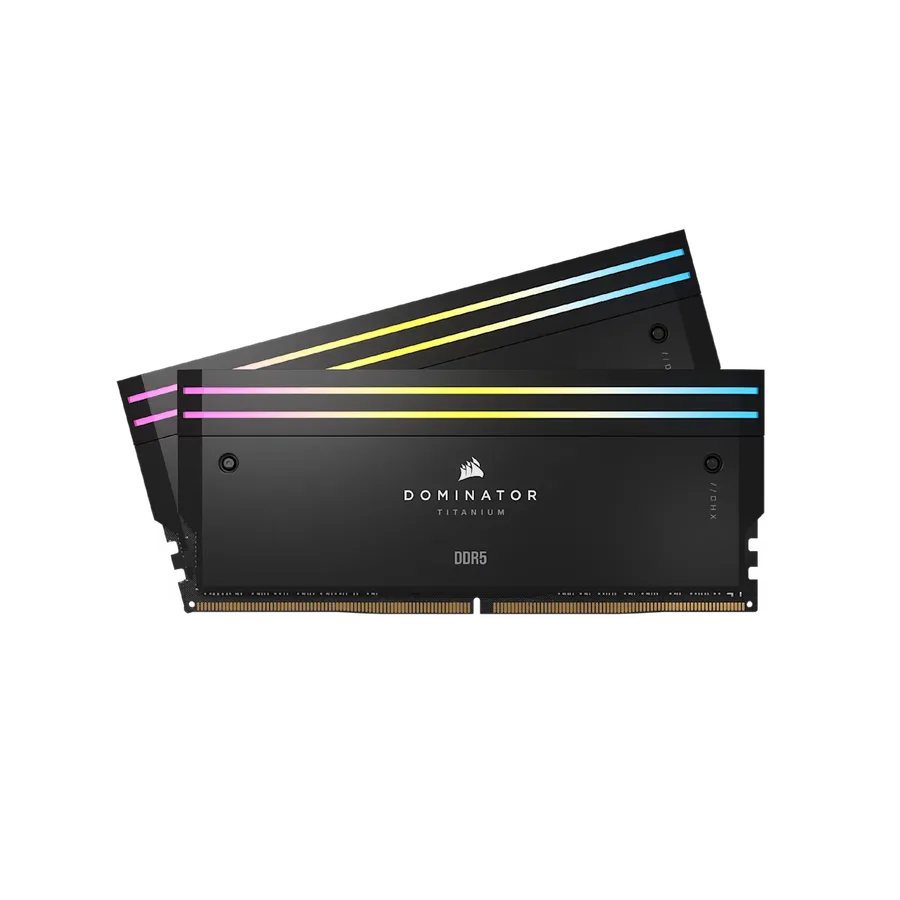 Corsair DOMINATOR TITANIUM 64 GB (2×32 GB) DDR5-6400 CL32 — Zwart