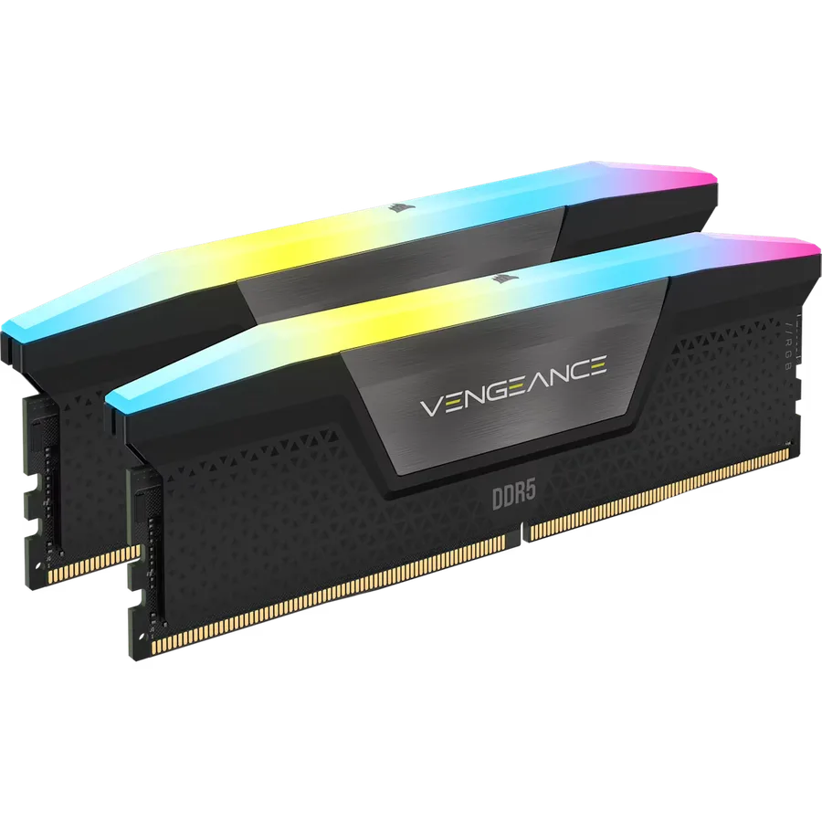 Corsair VENGEANCE RGB DDR5 64 GB (2×32 GB) DDR5-6400 CL32 — Zwart