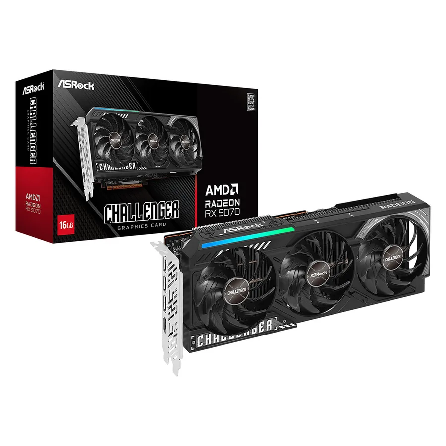 ASRock AMD Radeon RX 9070 Challenger 16GB — Fabrieksuitvoering