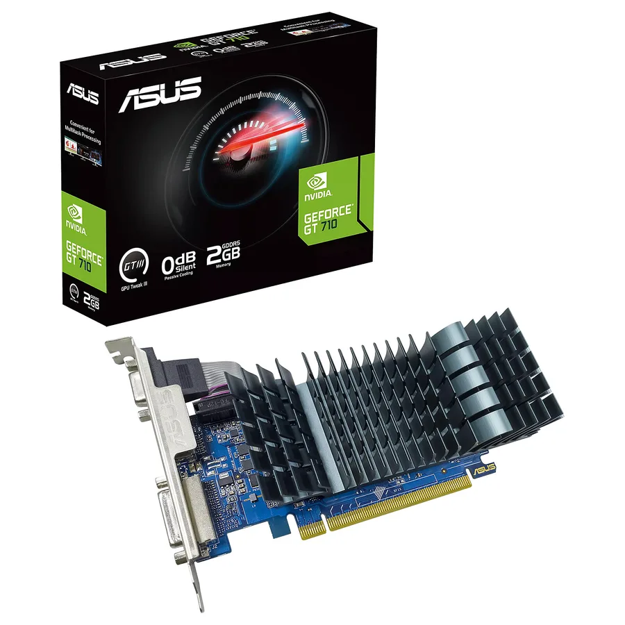 Asus GeForce GT 710 2GB GDDR5 EVO — Fabrieksuitvoering