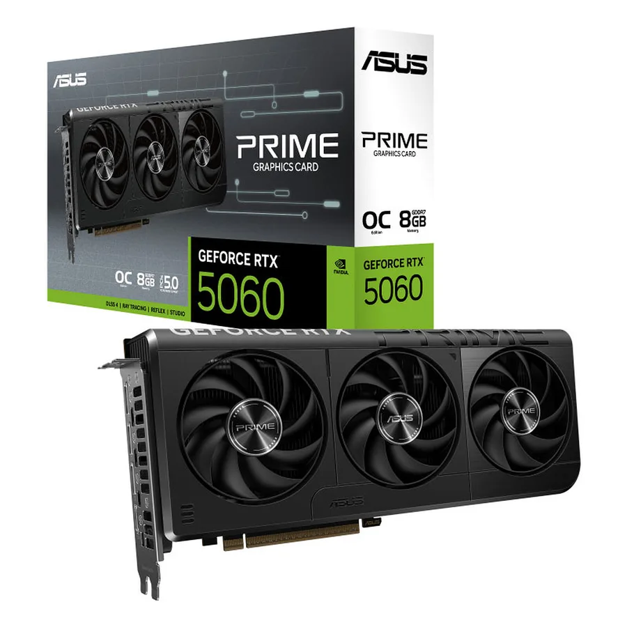 ASUS PRIME GeForce RTX 5060 OC Edition 8GB — Fabrieksuitvoering